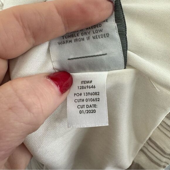 NWT Torrid Linen Striped Blazer White + Beige Coastal Light Size 0 12 Large - Picture 14 of 15